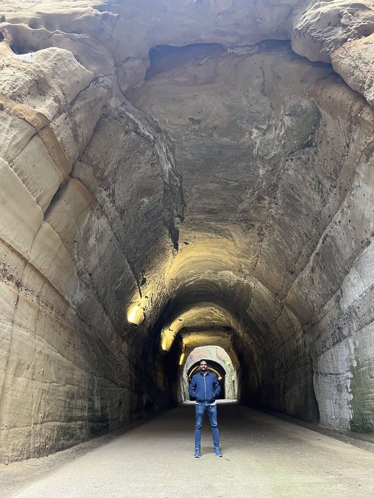 Visiting caves of Nottingham